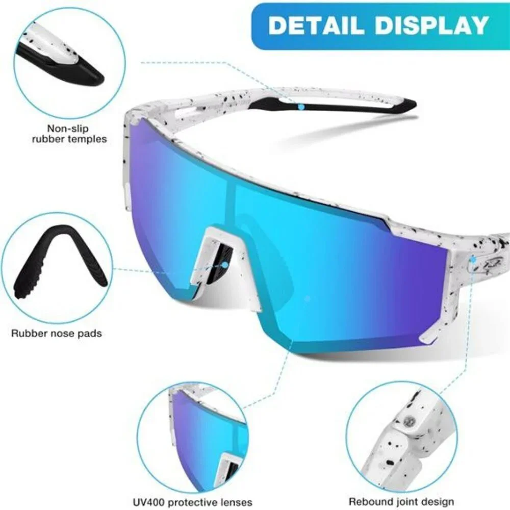 Kids Polarized Baseball Sunglasses Youth Sports UV Protection Cycling Glasses